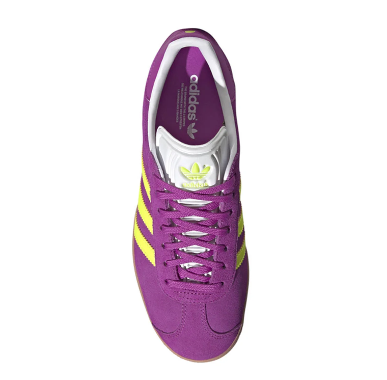 Adidas Gazelle Purple Yellow Gum