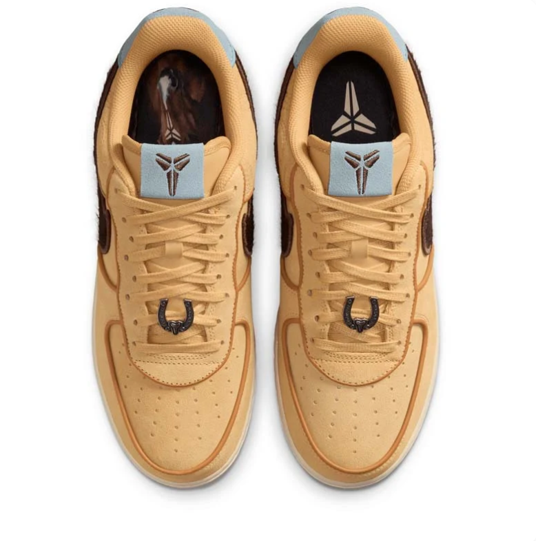 Nike Air Force 1 Low Inspected By Swoosh Wheat Dark Brown Icy Blue