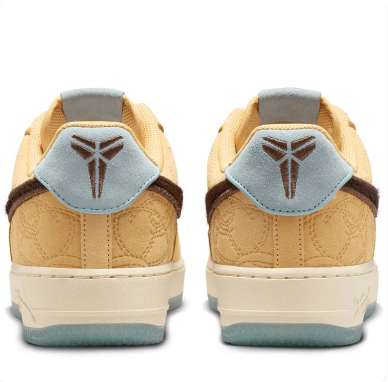 Nike Air Force 1 Low Inspected By Swoosh Wheat Dark Brown Icy Blue