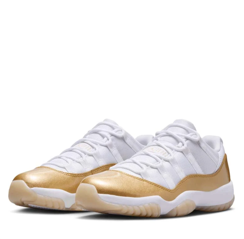 Air Jordan 11 Retro Low Closing Ceremony White Metallic Gold