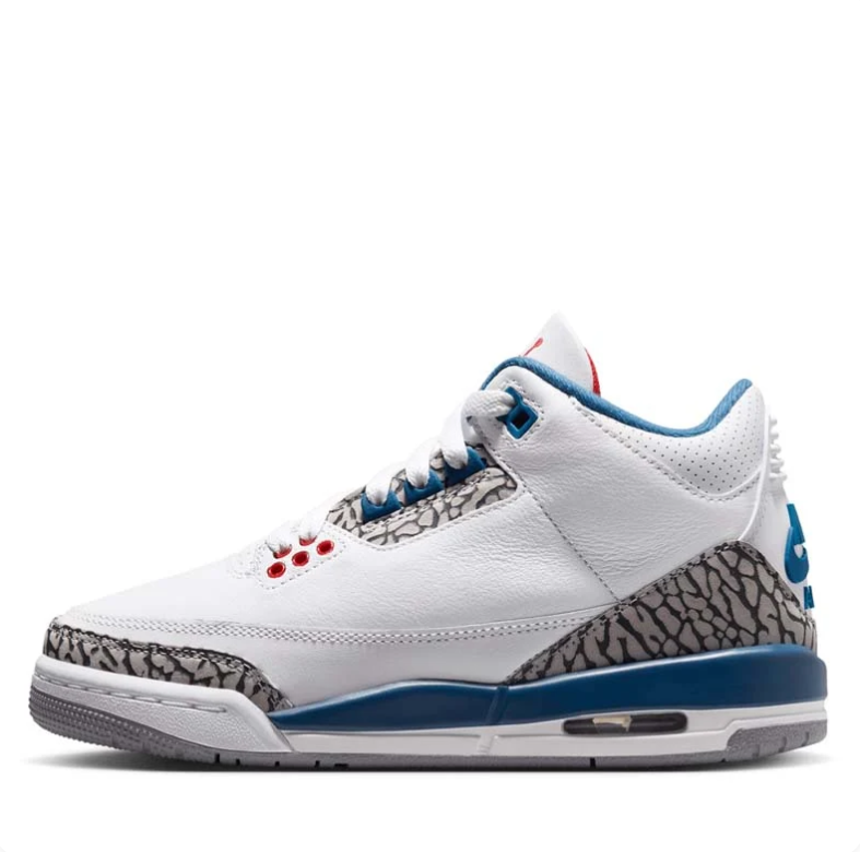 Air Jordan 3 Retro True Blue White Cement Grey
