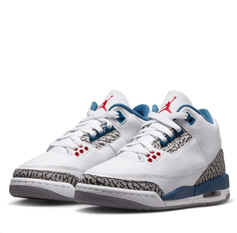 Air Jordan 3 Retro True Blue White Cement Grey