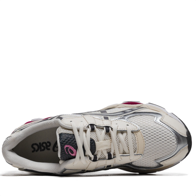 ASICS Gel-Nimbus 9 Cream Dark Grey Pink Metallic Silver