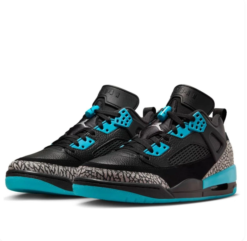 Jordan Spizike Low Black Teal Cement Grey