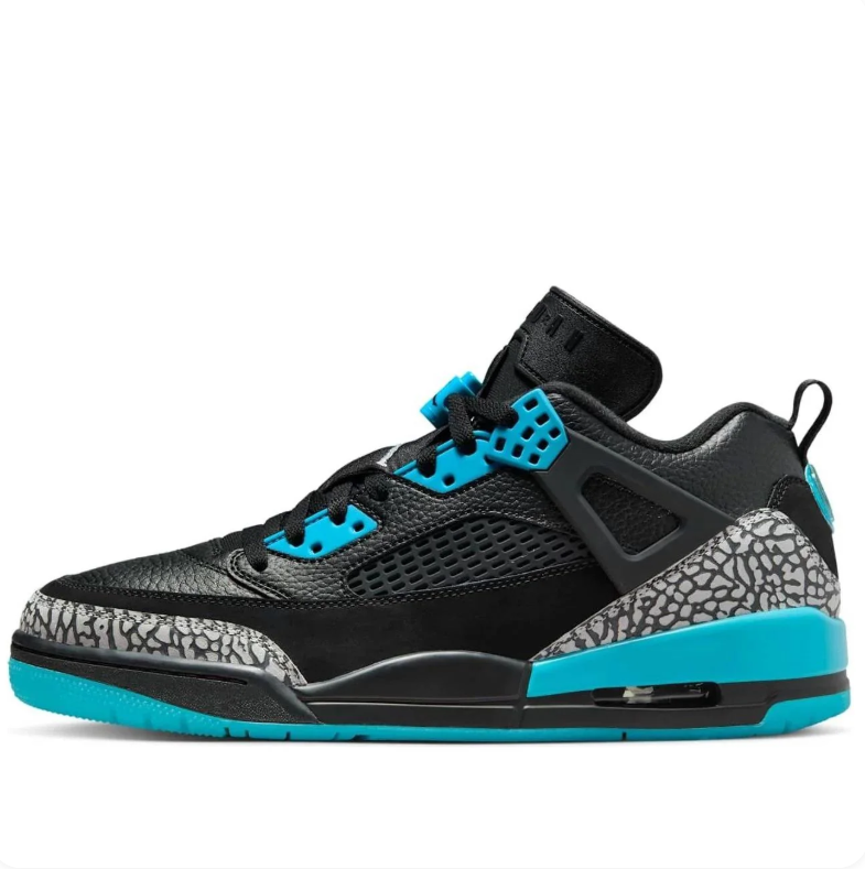 Jordan Spizike Low Black Teal Cement Grey