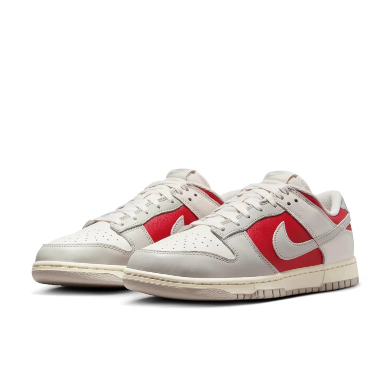Nike Dunk Low Sail Light Bone Varsity Red