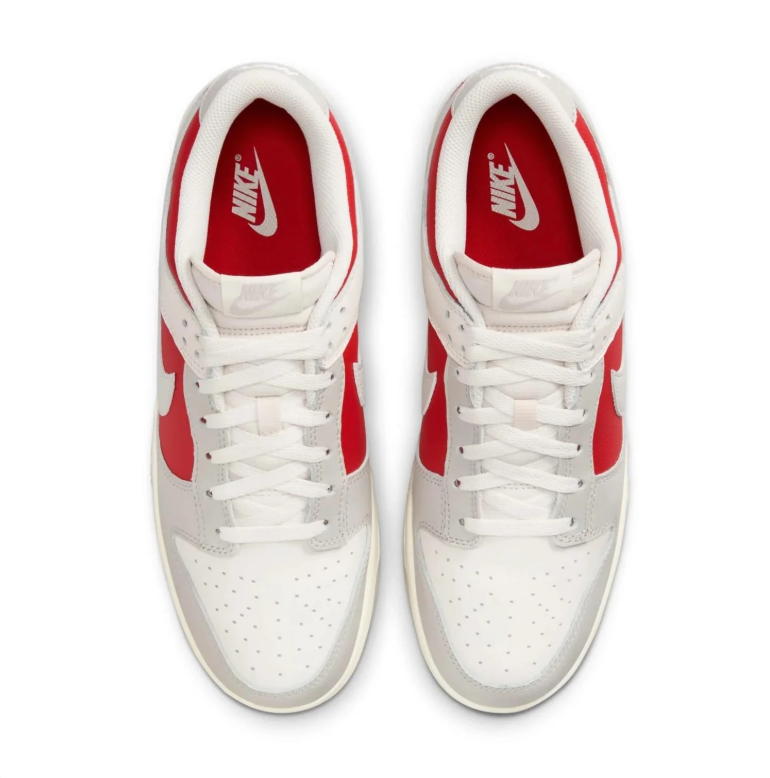 Nike Dunk Low Sail Light Bone Varsity Red