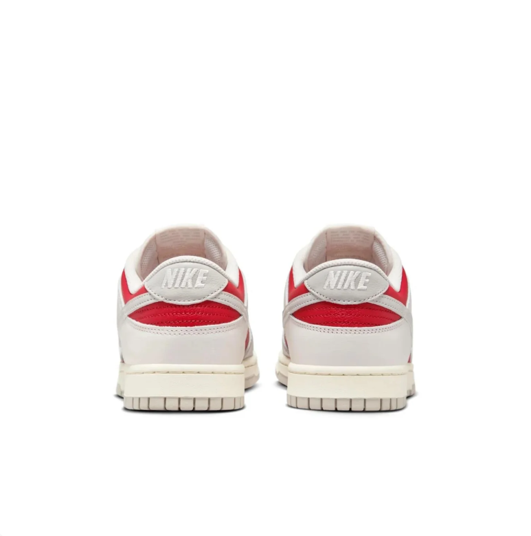 Nike Dunk Low Sail Light Bone Varsity Red