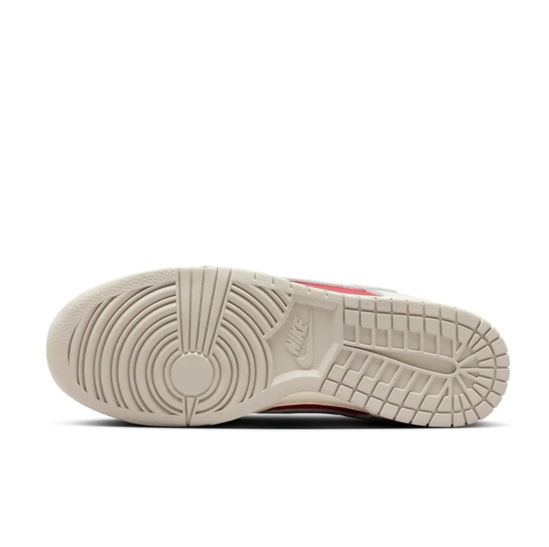 Nike Dunk Low Sail Light Bone Varsity Red
