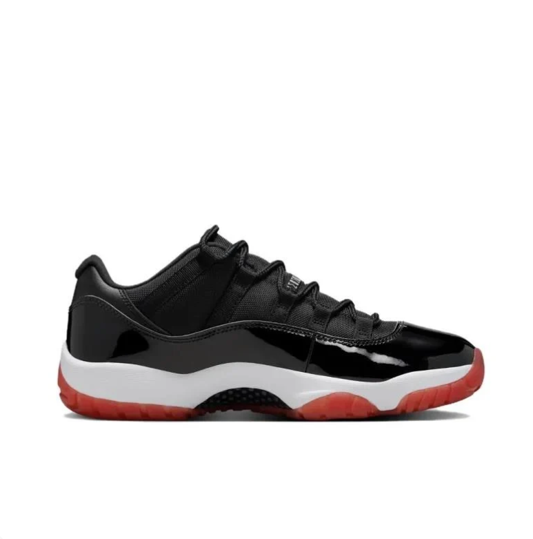 Air Jordan 11 Retro Low Bred Black True Red White