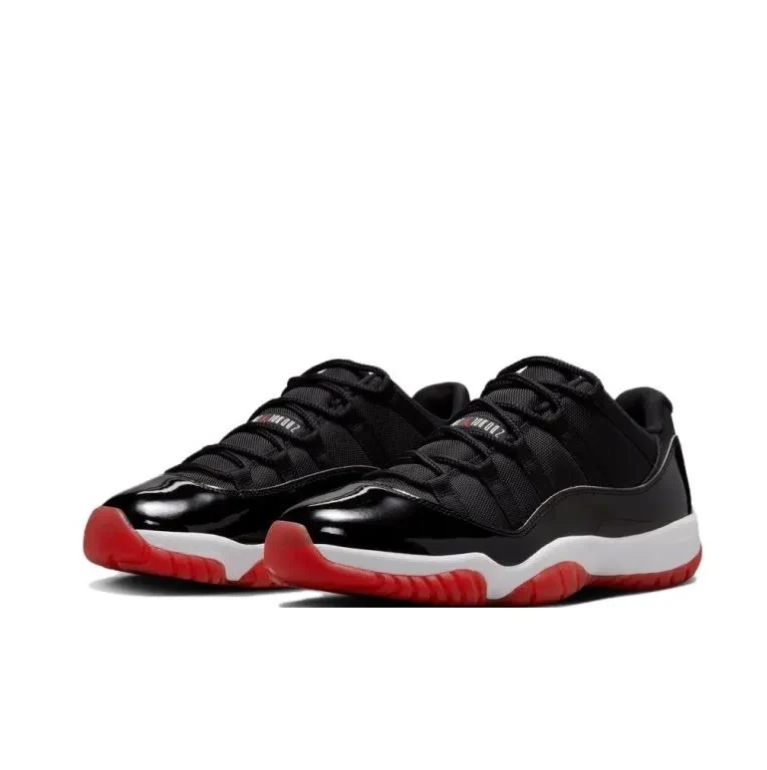 Air Jordan 11 Retro Low Bred Black True Red White