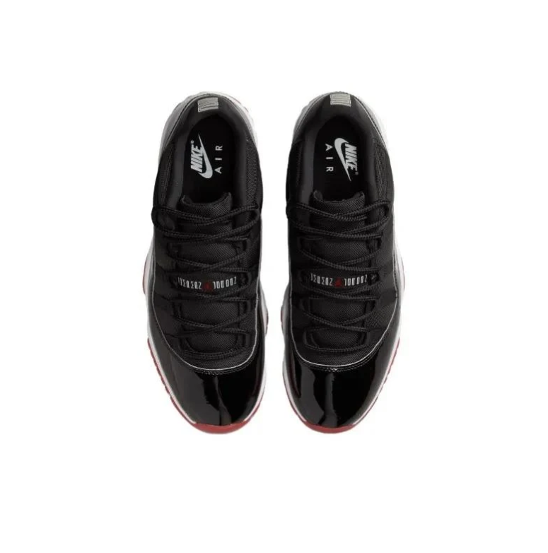 Air Jordan 11 Retro Low Bred Black True Red White