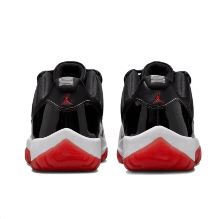 Air Jordan 11 Retro Low Bred Black True Red White