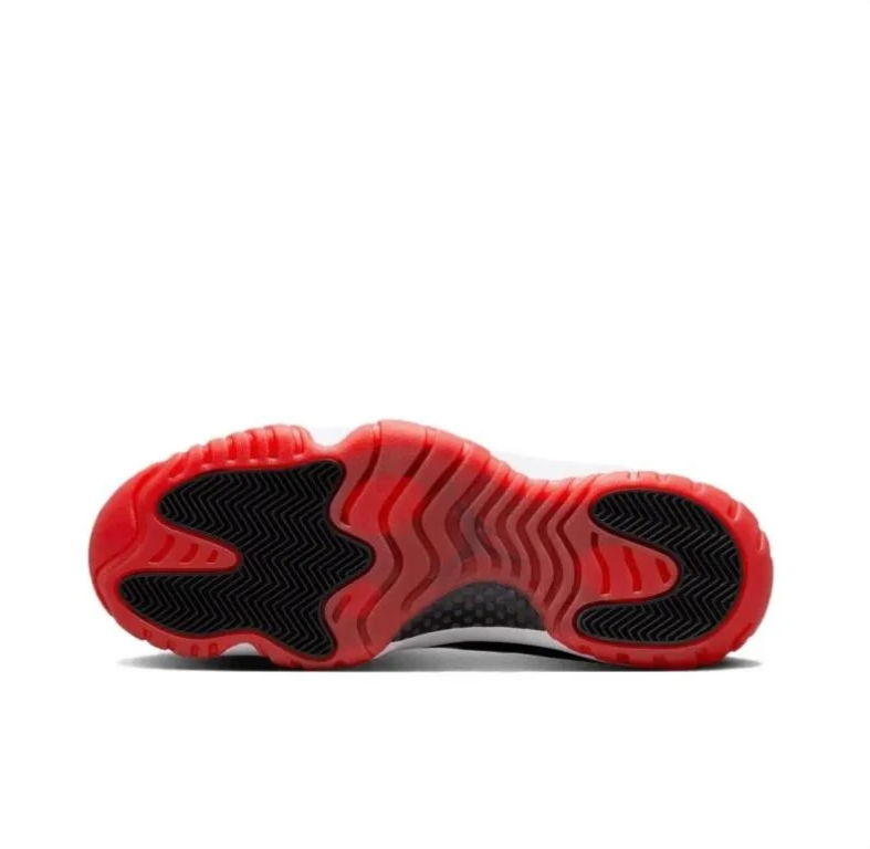 Air Jordan 11 Retro Low Bred Black True Red White