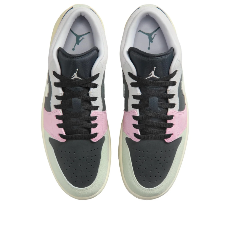 Air Jordan 1 Low SE Grey Pink Peach Patchwork