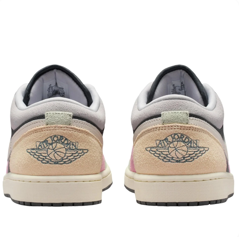 Air Jordan 1 Low SE Grey Pink Peach Patchwork