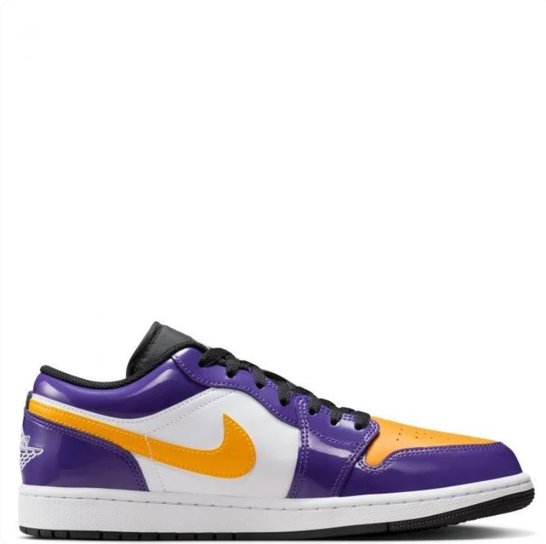 Air Jordan 1 Low Purple Gold White Lakers