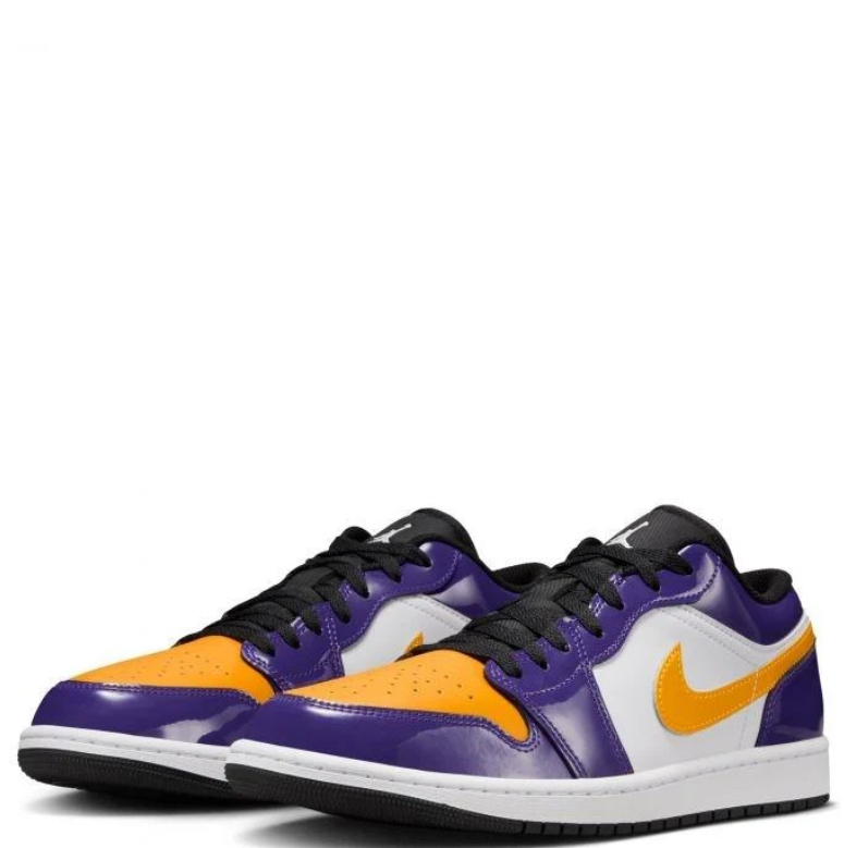 Air Jordan 1 Low Purple Gold White Lakers