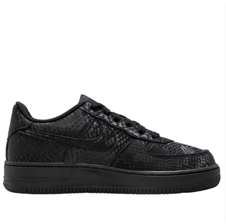 Nike Air Force 1 Low Triple Black Snakeskin