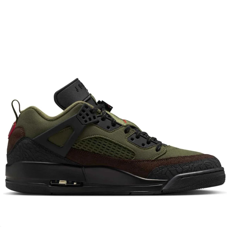 Jordan Spizike Low Olive Dark Brown Black
