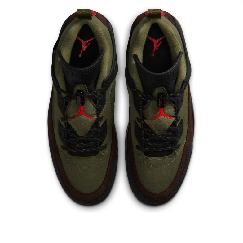 Jordan Spizike Low Olive Dark Brown Black