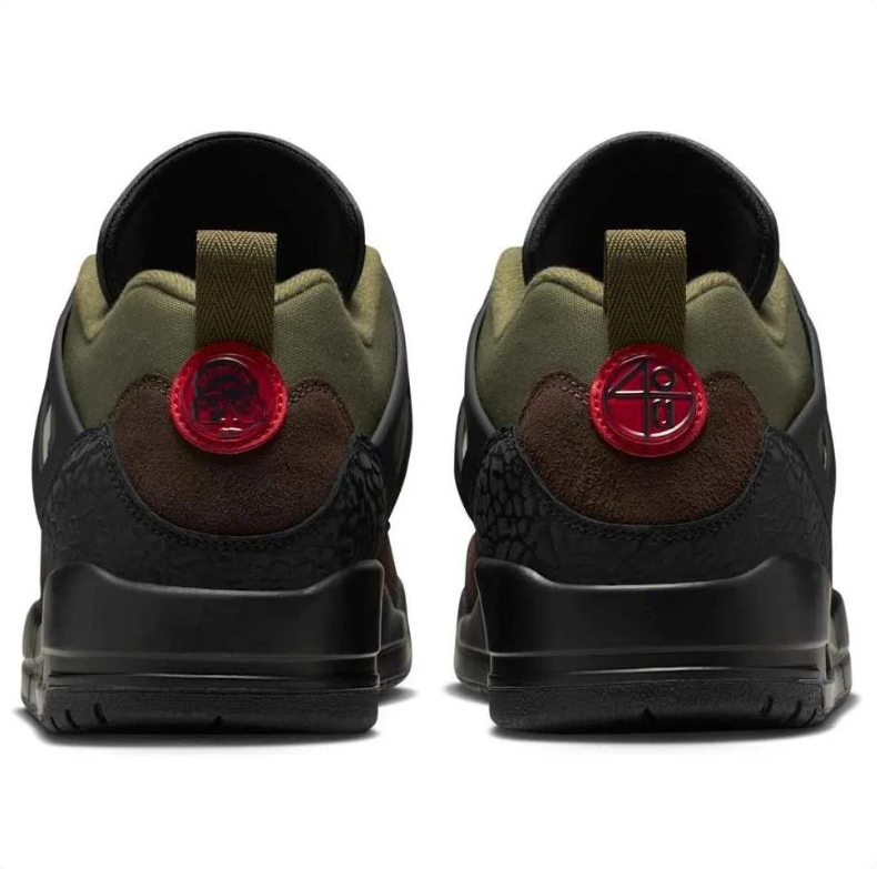 Jordan Spizike Low Olive Dark Brown Black