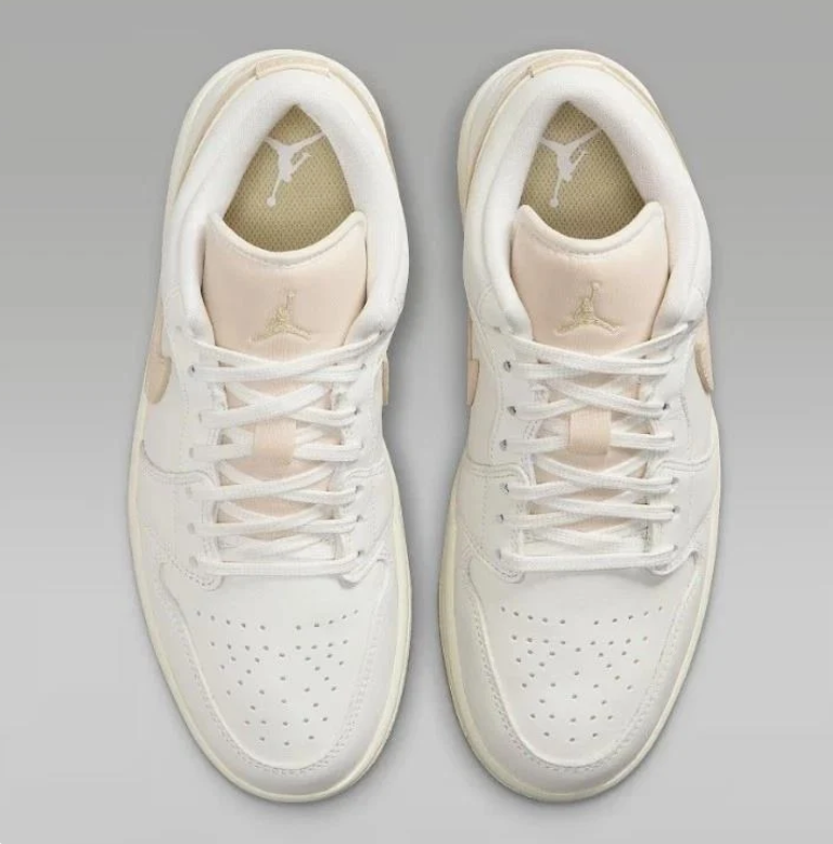 Air Jordan 1 Low Sail Gold Stitch Gum
