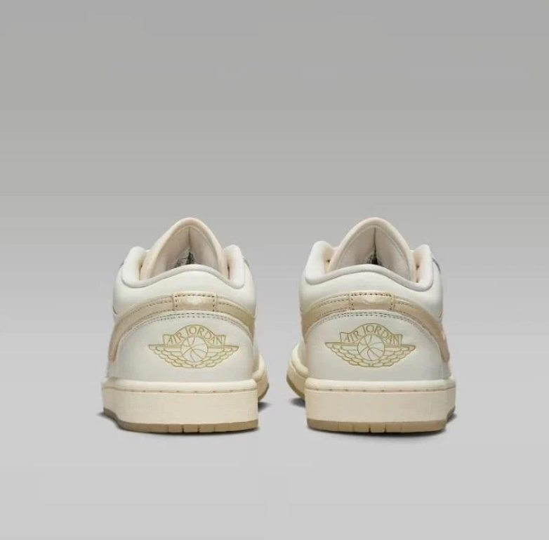 Air Jordan 1 Low Sail Gold Stitch Gum