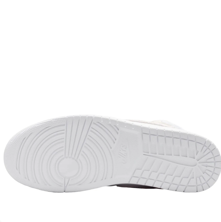 Air Jordan 1 Mid White Stardust Silver
