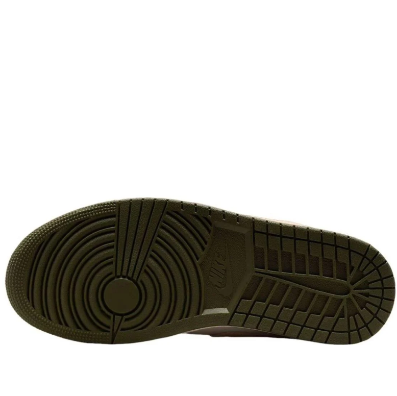 Air Jordan 1 Low Sail Pink Glaze Olive