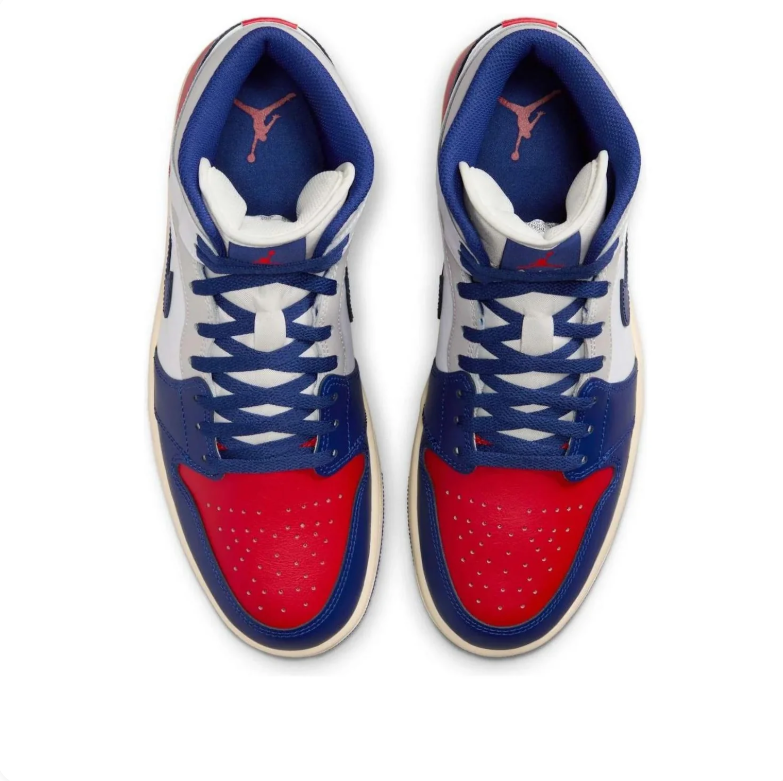 Air Jordan 1 Mid USA Red White Royal Blue
