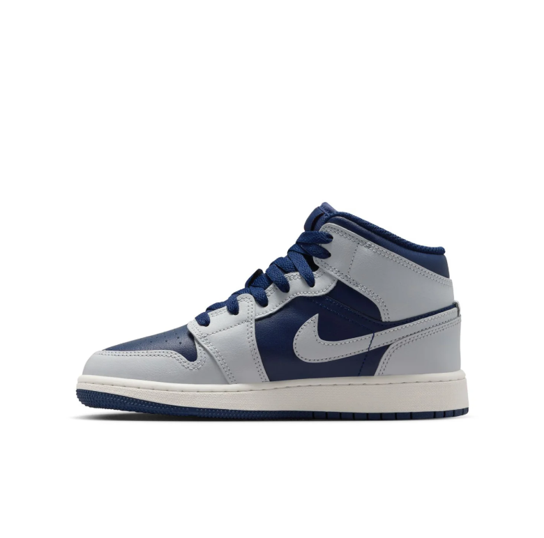 Air Jordan 1 Mid Midnight Navy Wolf Grey