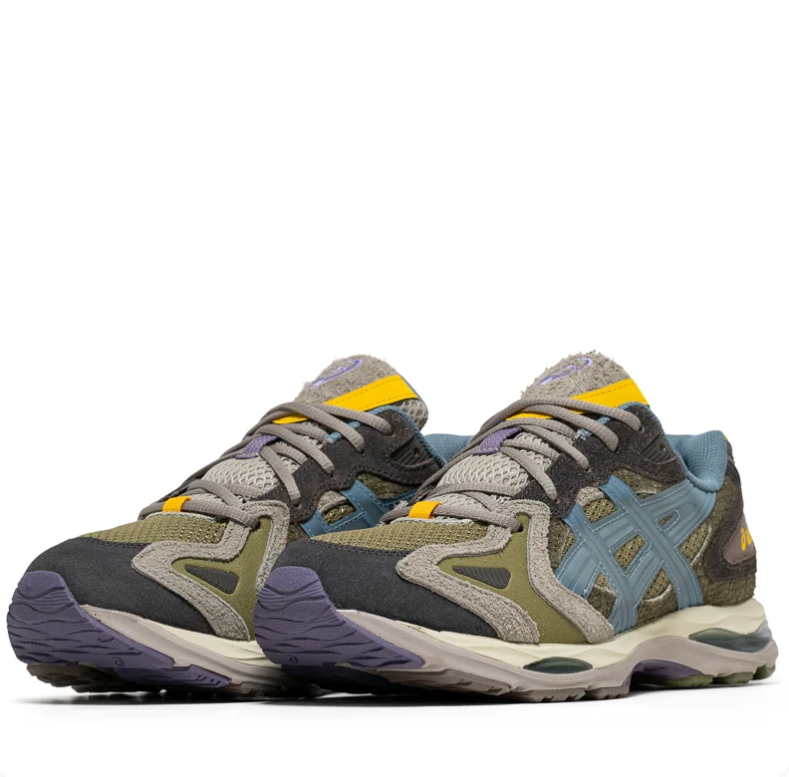 ASICS GEL-Nimbus Olive Blue Yellow