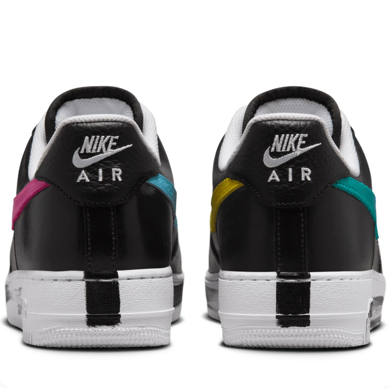 Nike Air Force 1 Low Black Pink Swoosh